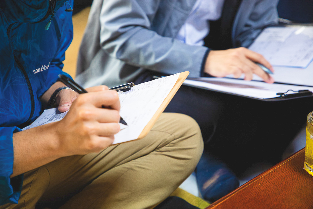 インタビューの様子